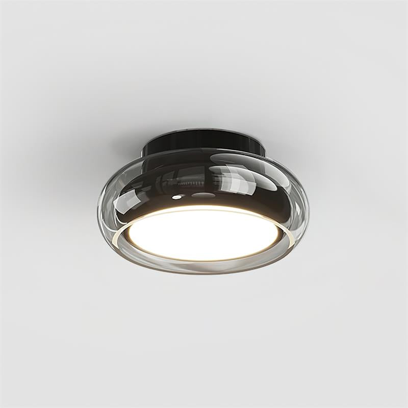 Mora | Luxe Cognac Glass Flush Mount Ceiling Light