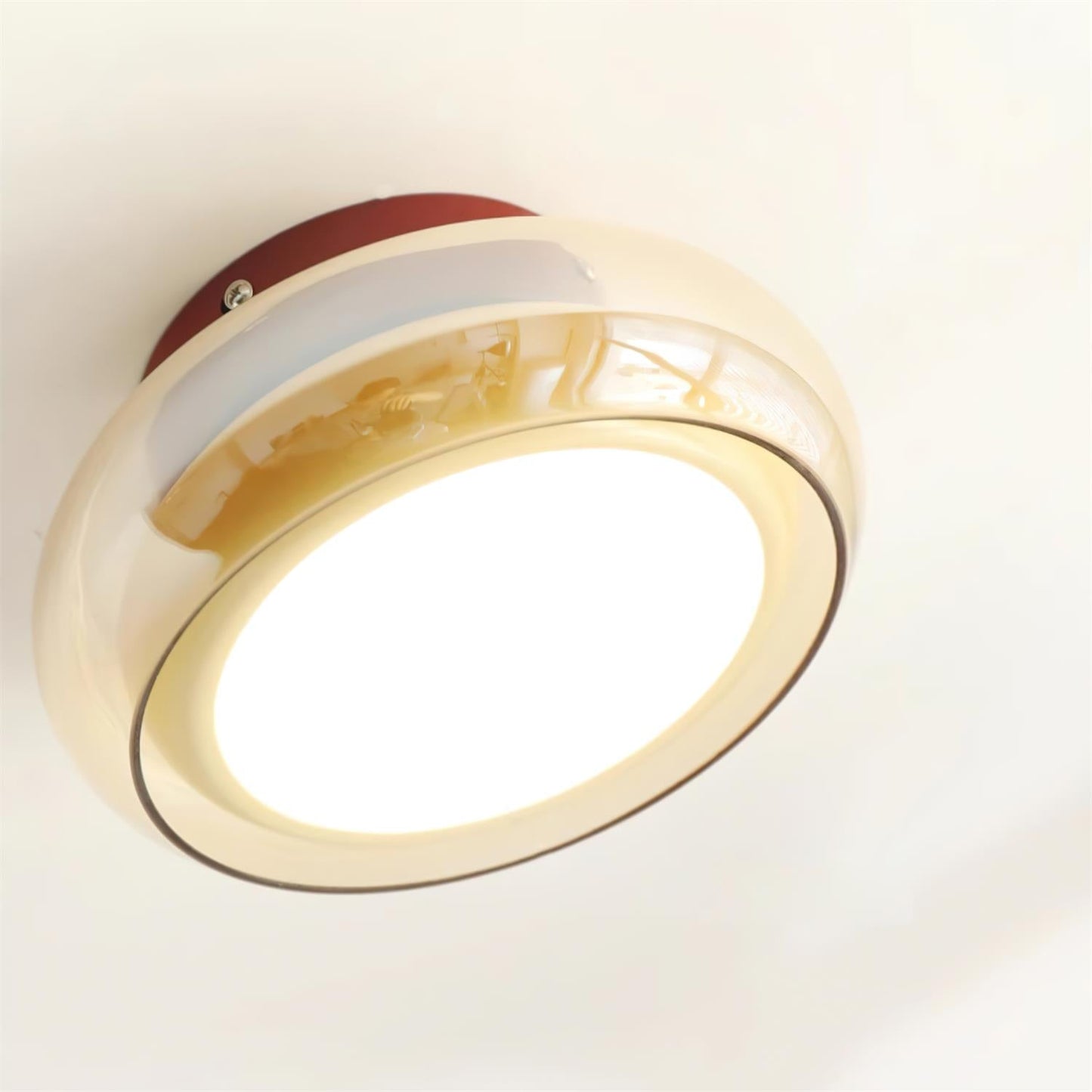 Mora | Luxe Cognac Glass Flush Mount Ceiling Light