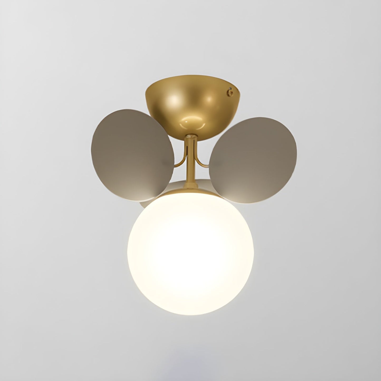 Kalythos | Sculptural Geometric Disc Cluster Semi Flush Mount Ceiling Light