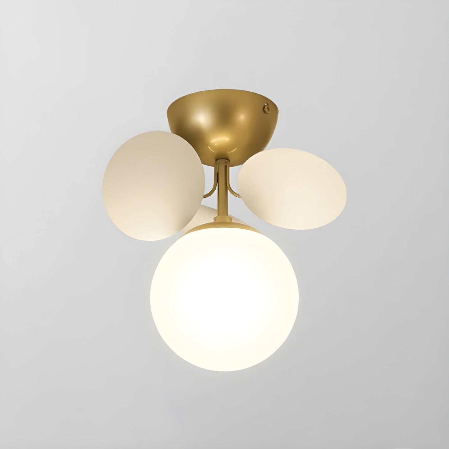 Kalythos | Sculptural Geometric Disc Cluster Semi Flush Mount Ceiling Light