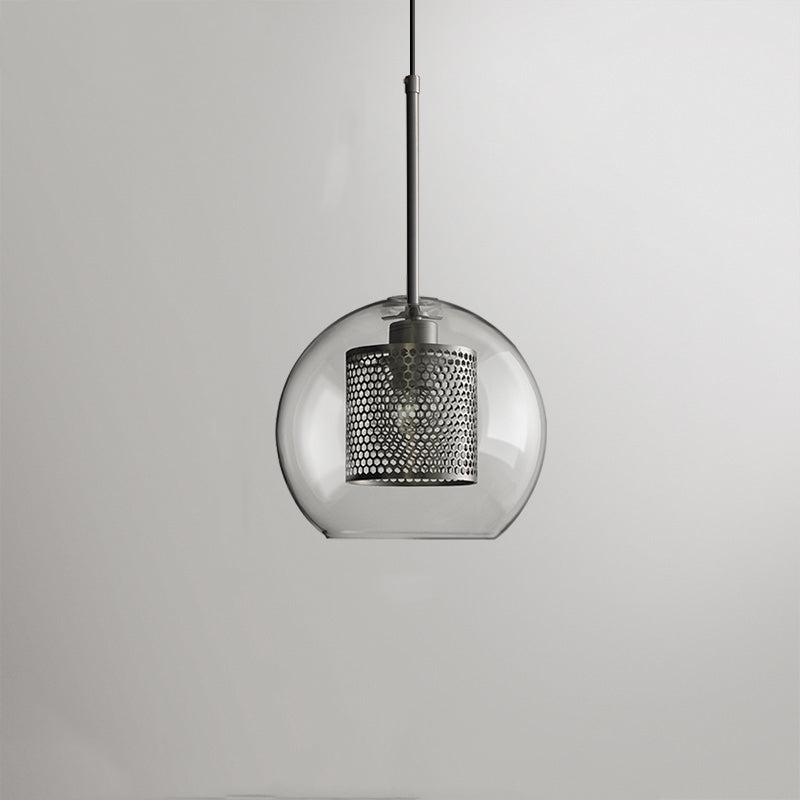 Vaelindor | Sleek Globe Glass Golden Luminaire Pendant Light