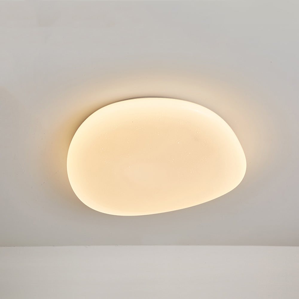 Aehelis | Modern Minimalist Irregular Pebble Silhouette LED Ceiling Light