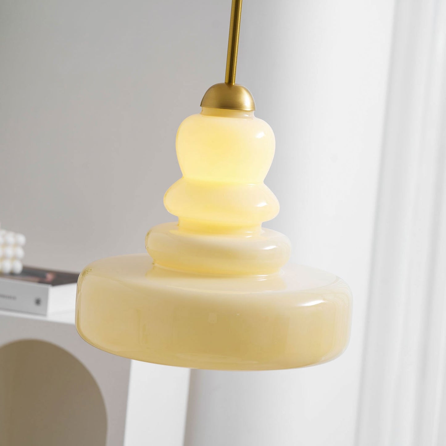 Kestrelle | Traditional Domed Profile Glass Pendant Light