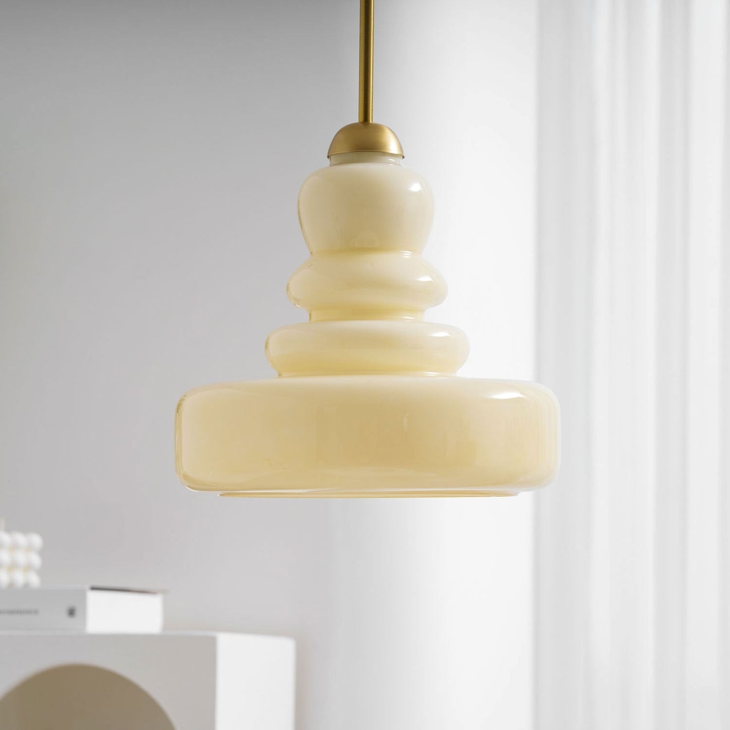 Kestrelle | Traditional Domed Profile Glass Pendant Light