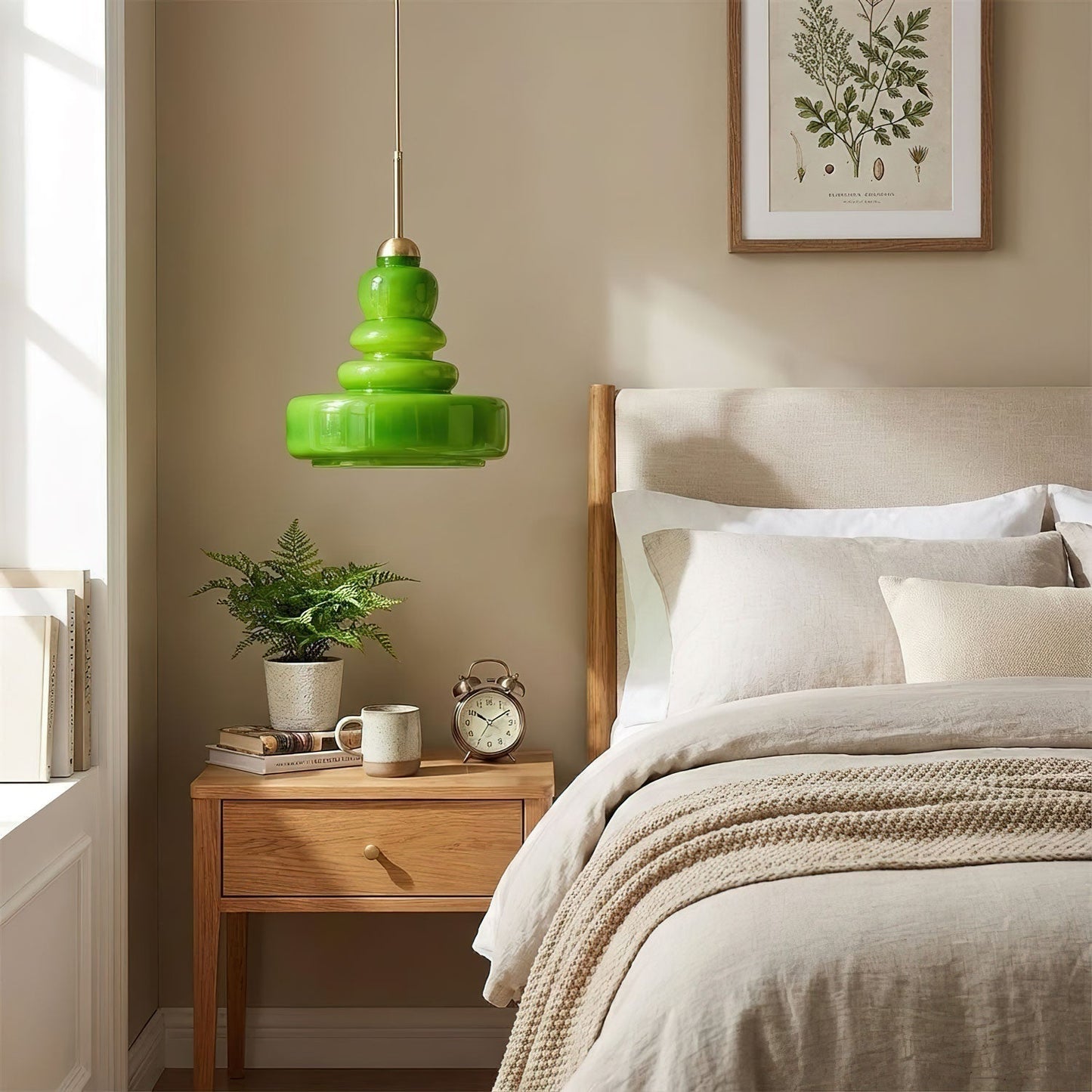 Kestrelle | Traditional Domed Profile Glass Pendant Light