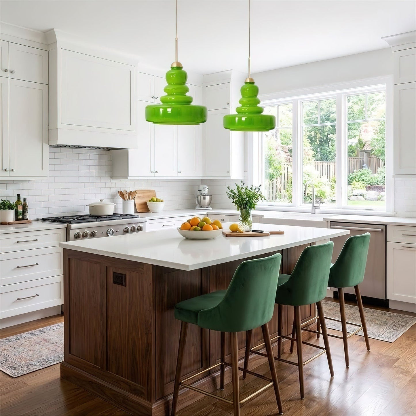 Kestrelle | Traditional Domed Profile Glass Pendant Light