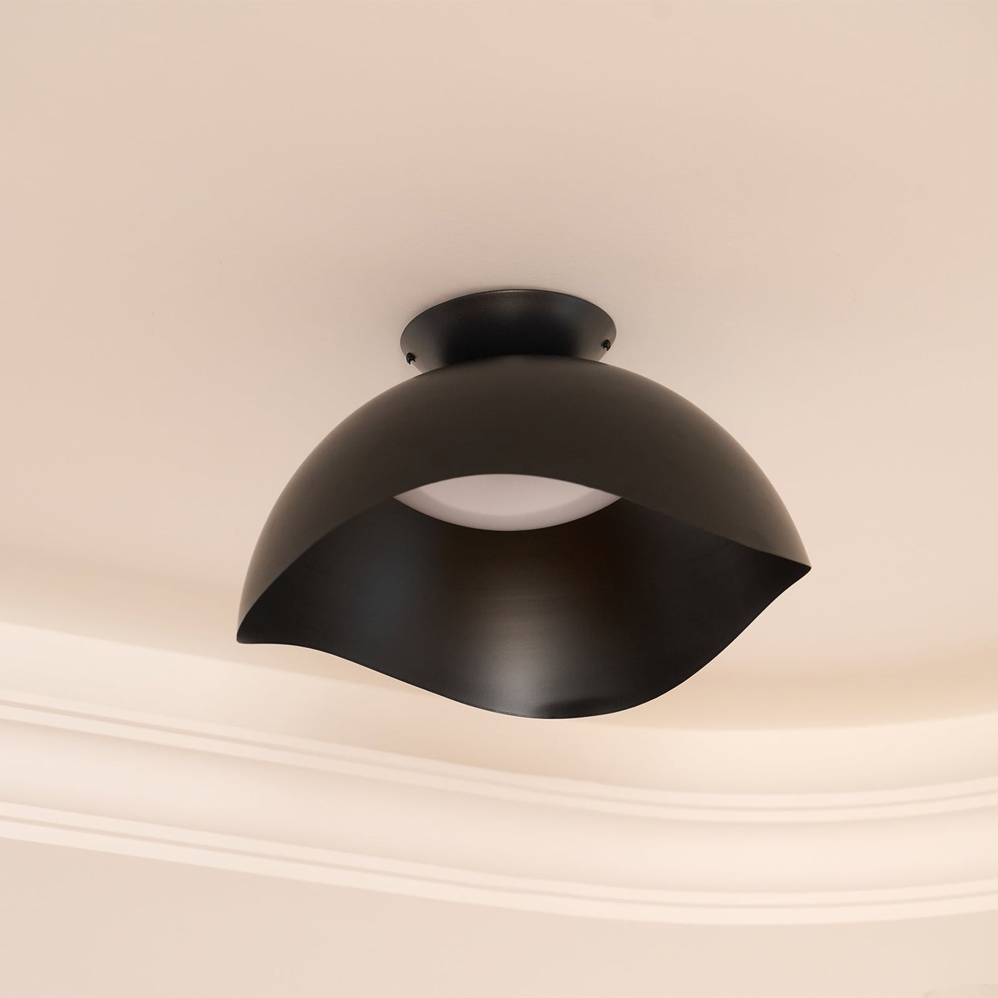 Lyraen | Nordic Wave Silhouette Integrated LED Ceiling Light