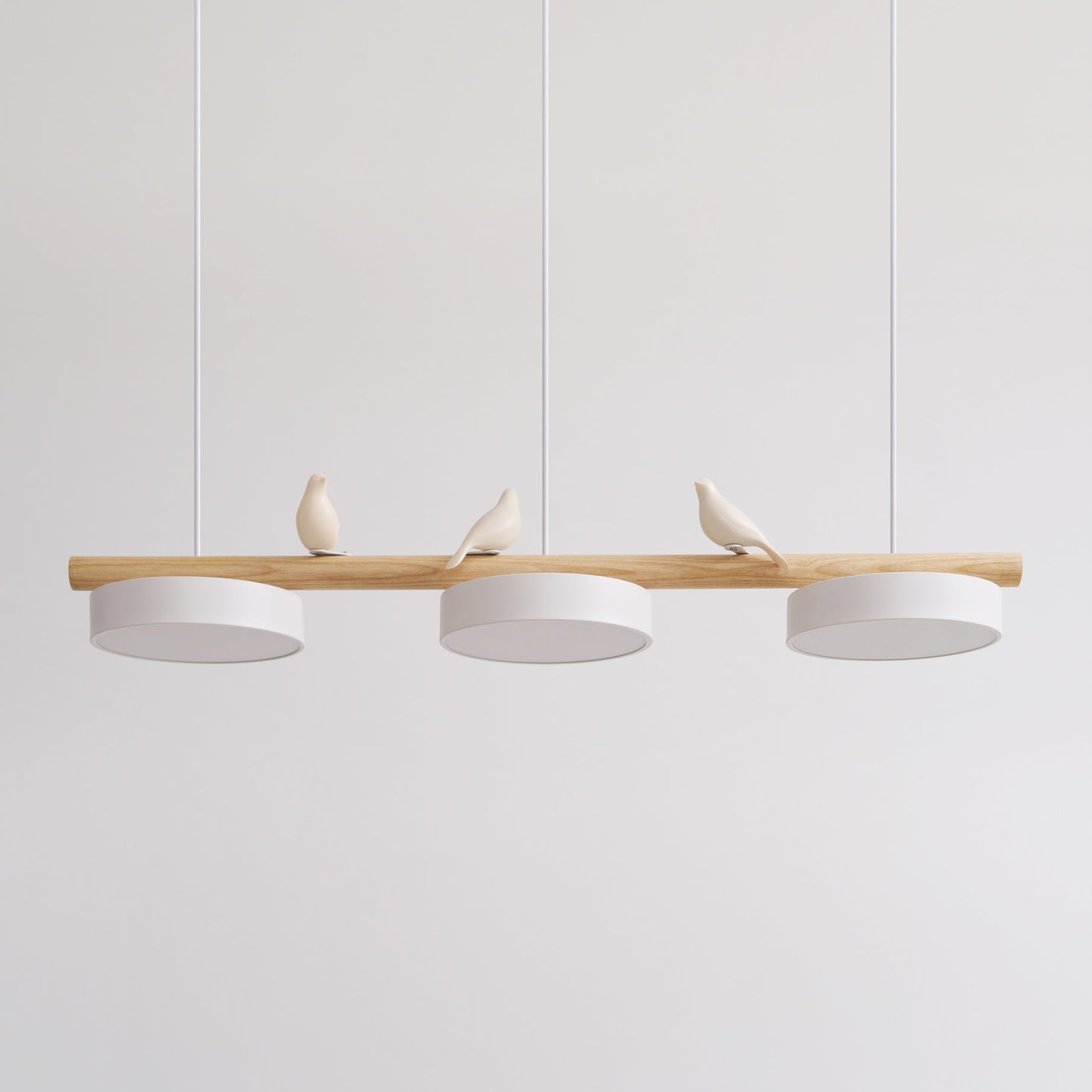 Aves | Modern Wood and Resin Bird Inspired Pendant Light