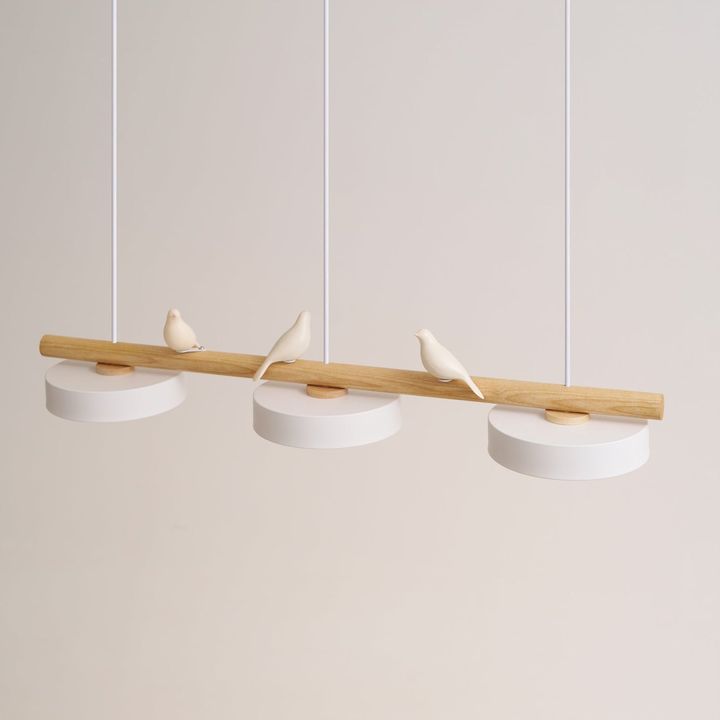 Aves | Modern Wood and Resin Bird Inspired Pendant Light