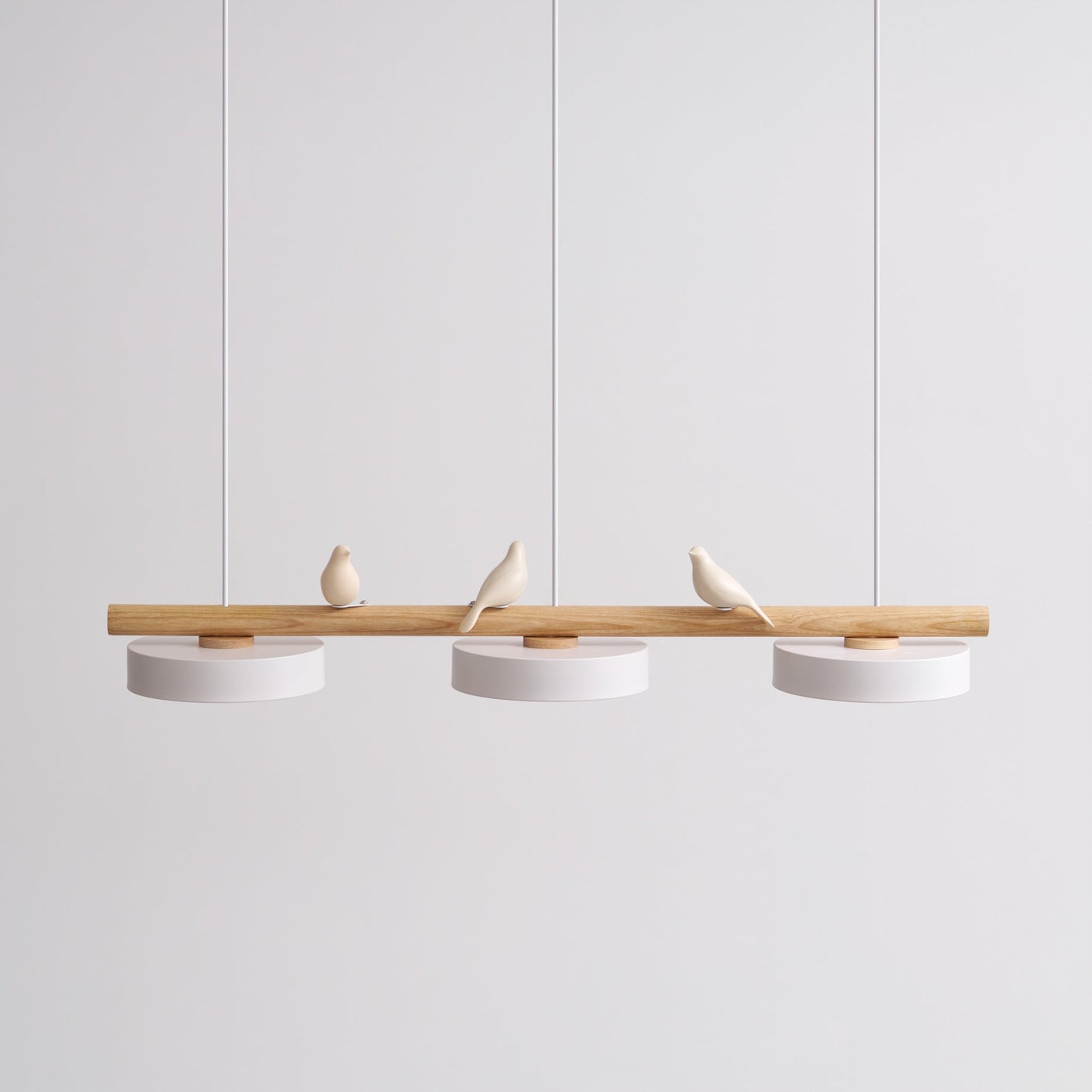 Aves | Modern Wood and Resin Bird Inspired Pendant Light