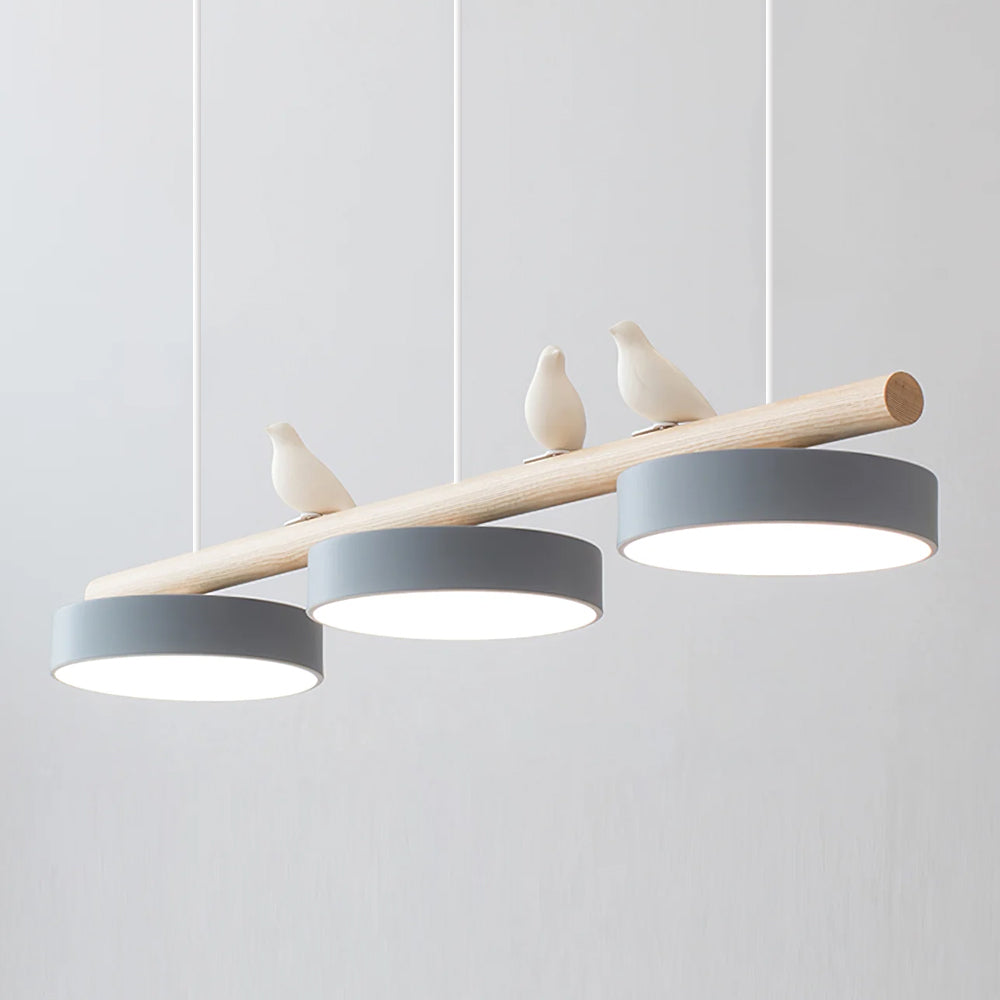 Aves | Modern Wood and Resin Bird Inspired Pendant Light