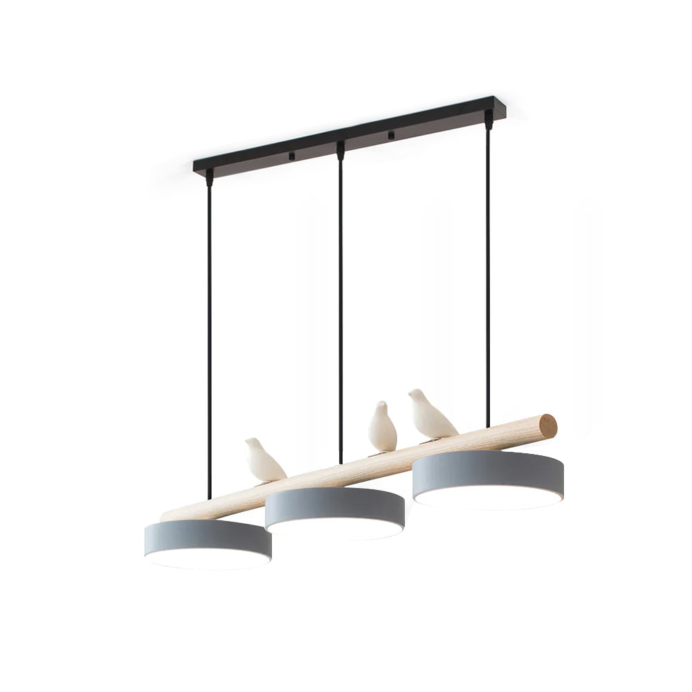 Aves | Modern Wood and Resin Bird Inspired Pendant Light