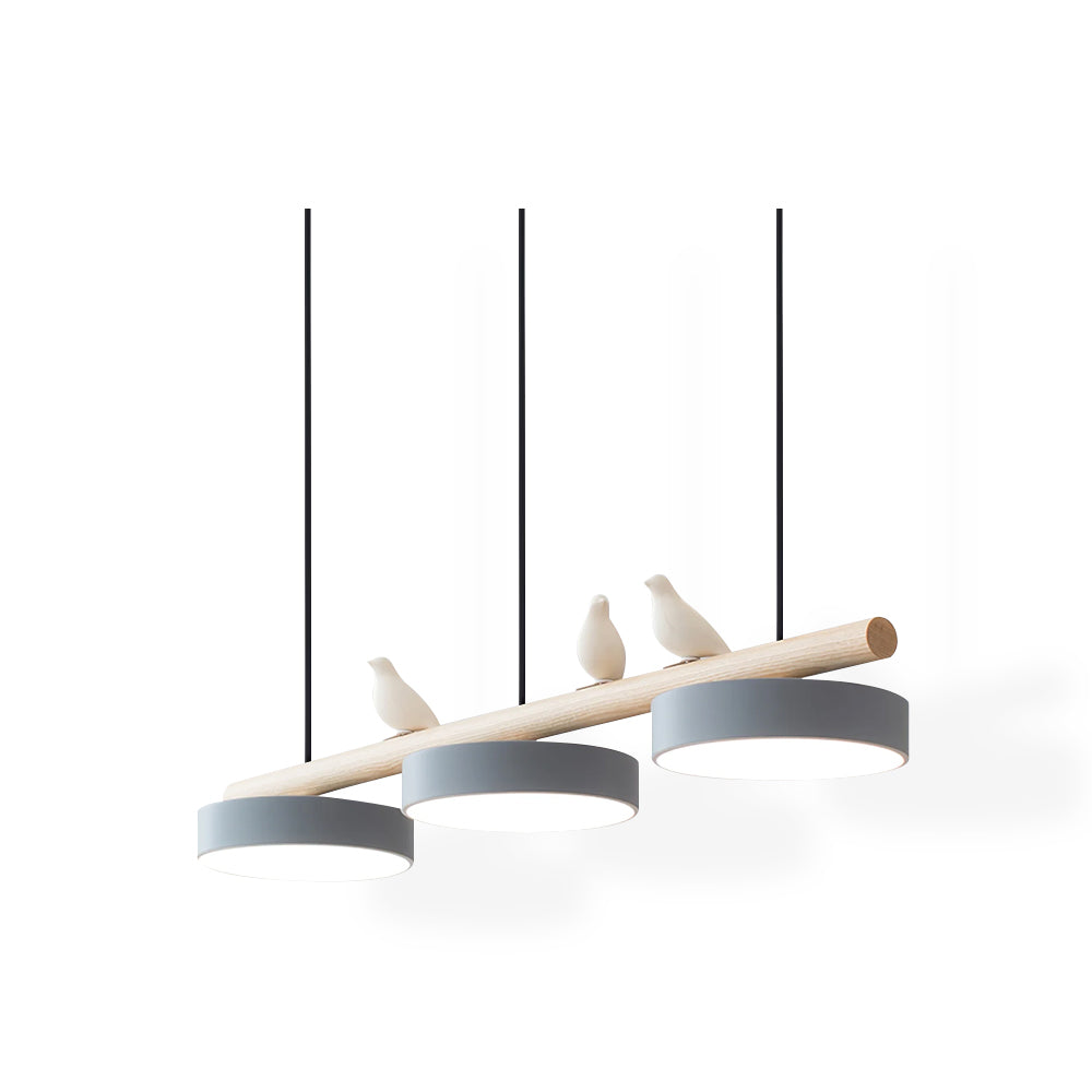 Aves | Modern Wood and Resin Bird Inspired Pendant Light
