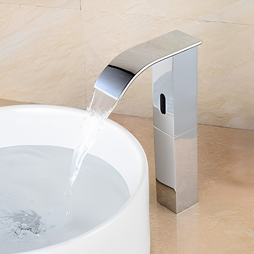 Eldrinn | Modern Arched Silhouette Automatic Motion Sensor Bathroom Sink Tap
