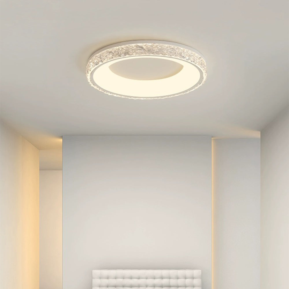 Lustra | Modern Round Acrylic Flush Mount Ceiling Light