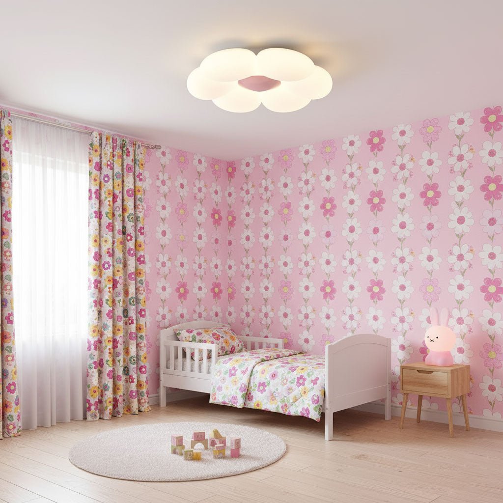 Kaledrin | Floral Silhouette Blooming Flush Mount Ceiling Light