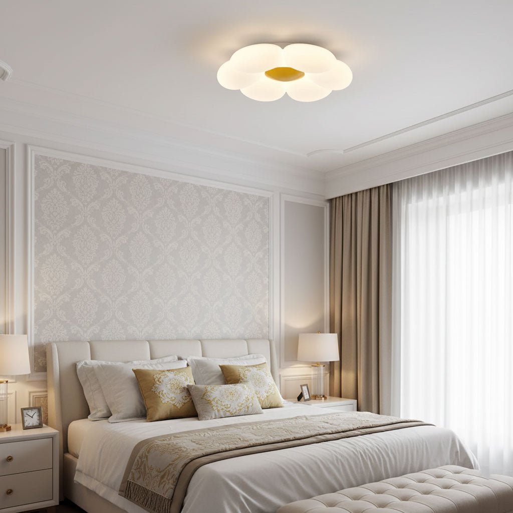 Kaledrin | Floral Silhouette Blooming Flush Mount Ceiling Light