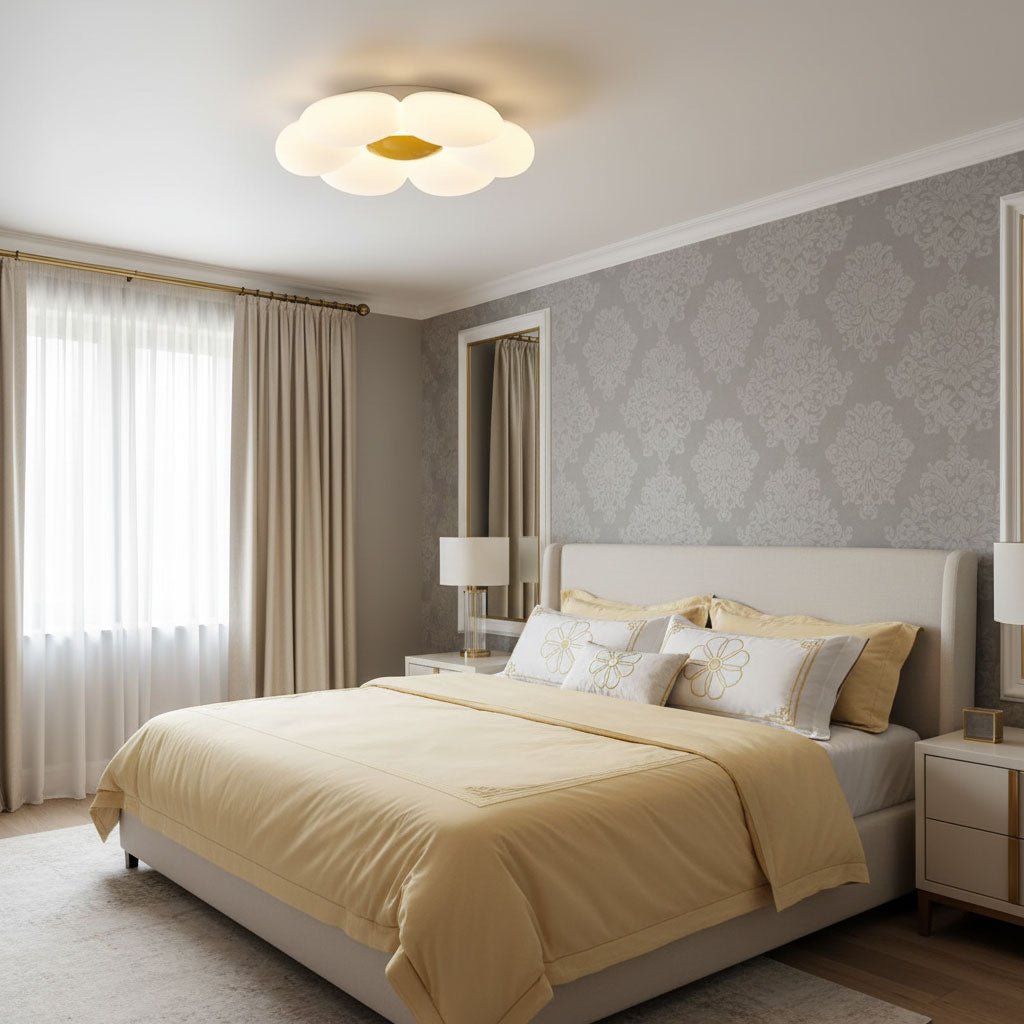Kaledrin | Floral Silhouette Blooming Flush Mount Ceiling Light