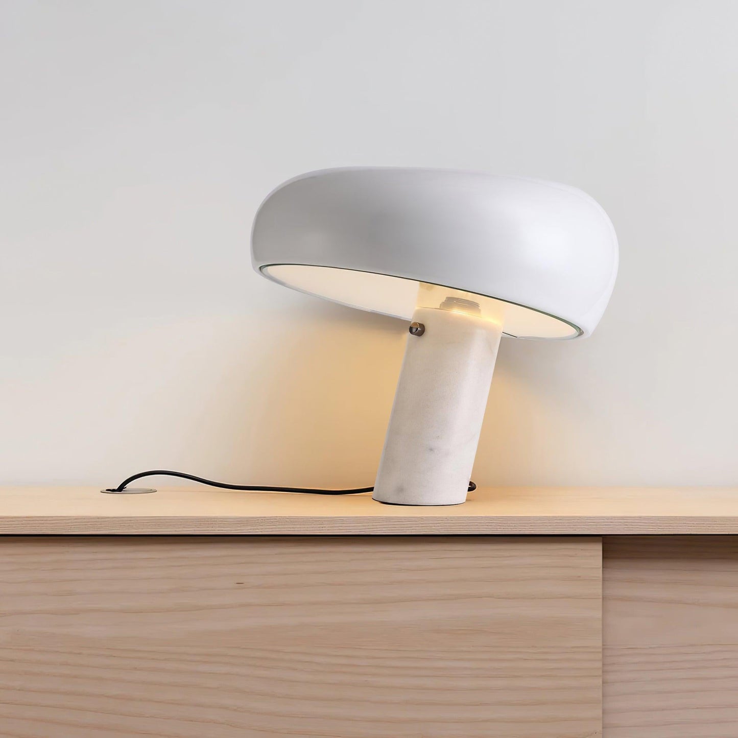 Kendrivol | Domed Silhouette Italian Marble Accent Table Lamp