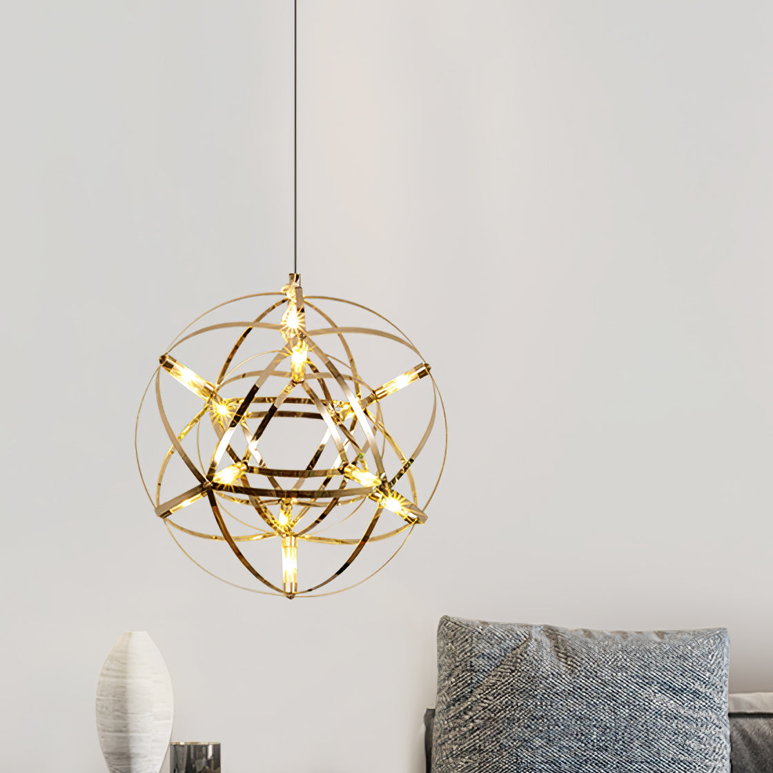Olysian | Luxury Spherical Starburst Pendant Light