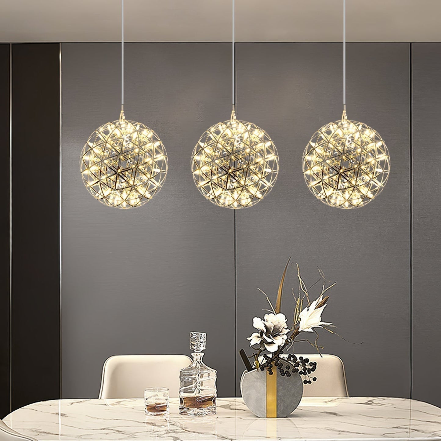 Olysian | Luxury Spherical Starburst Pendant Light