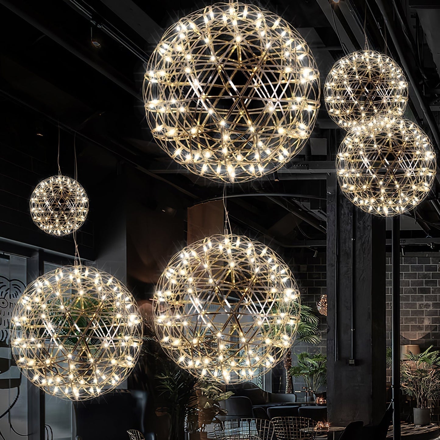 Olysian | Luxury Spherical Starburst Pendant Light