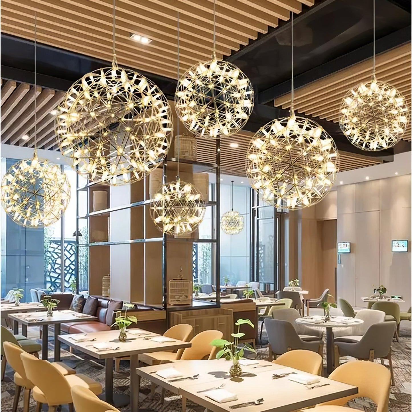 Olysian | Luxury Spherical Starburst Pendant Light