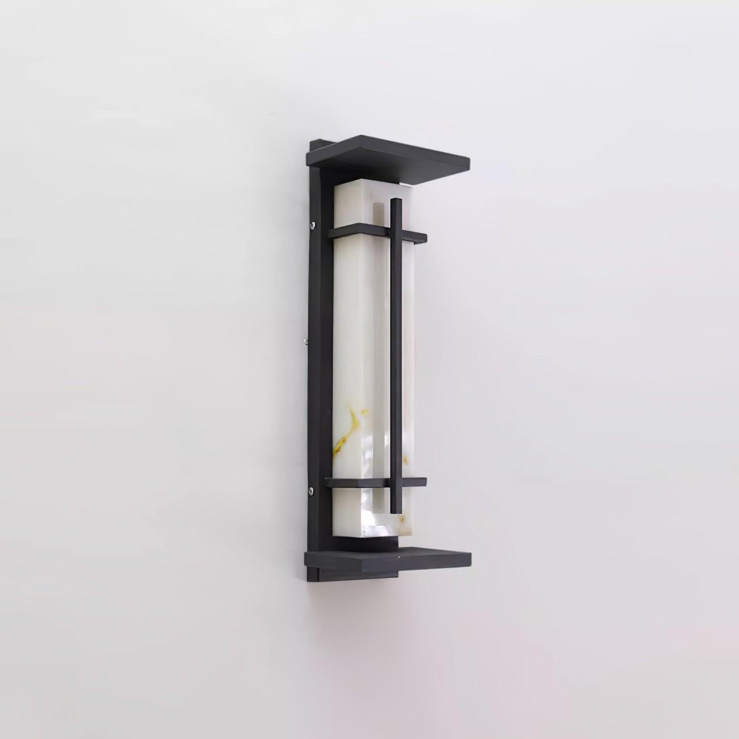 Rayen | Modern Square Alabaster Waterproof Outdoor Wall Light
