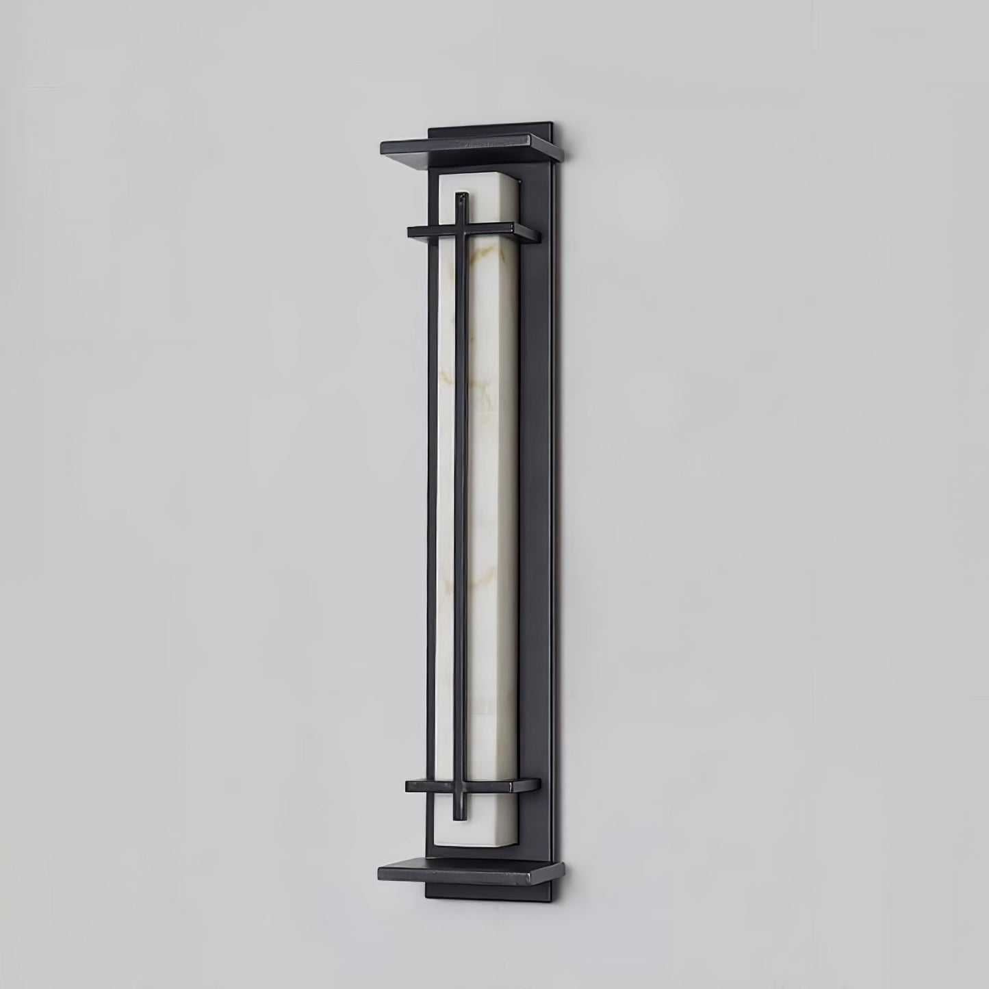 Rayen | Modern Square Alabaster Waterproof Outdoor Wall Light