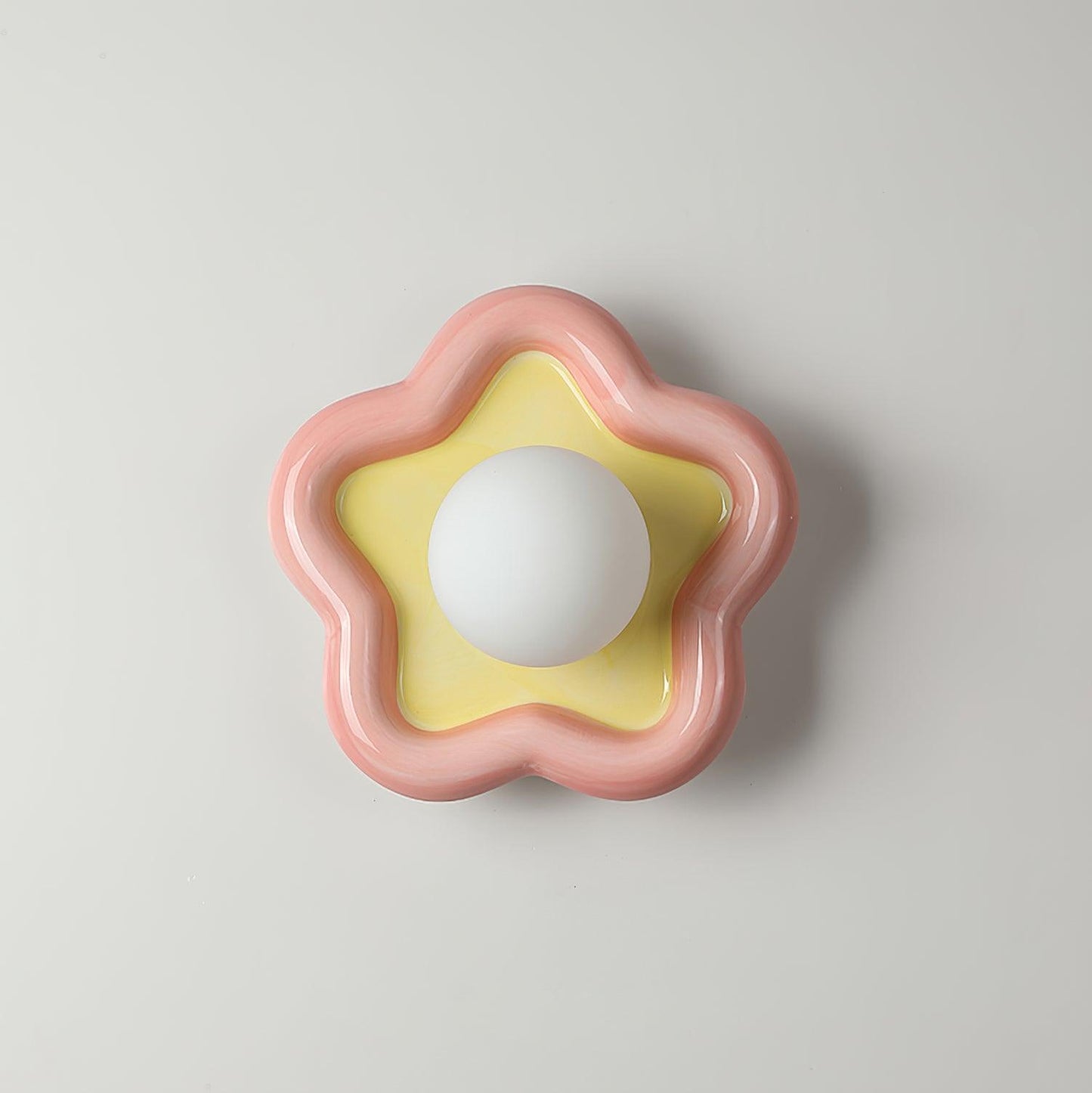 Thaloric | Artistic Ceramic Floral Bloom Sculpted Wall Light