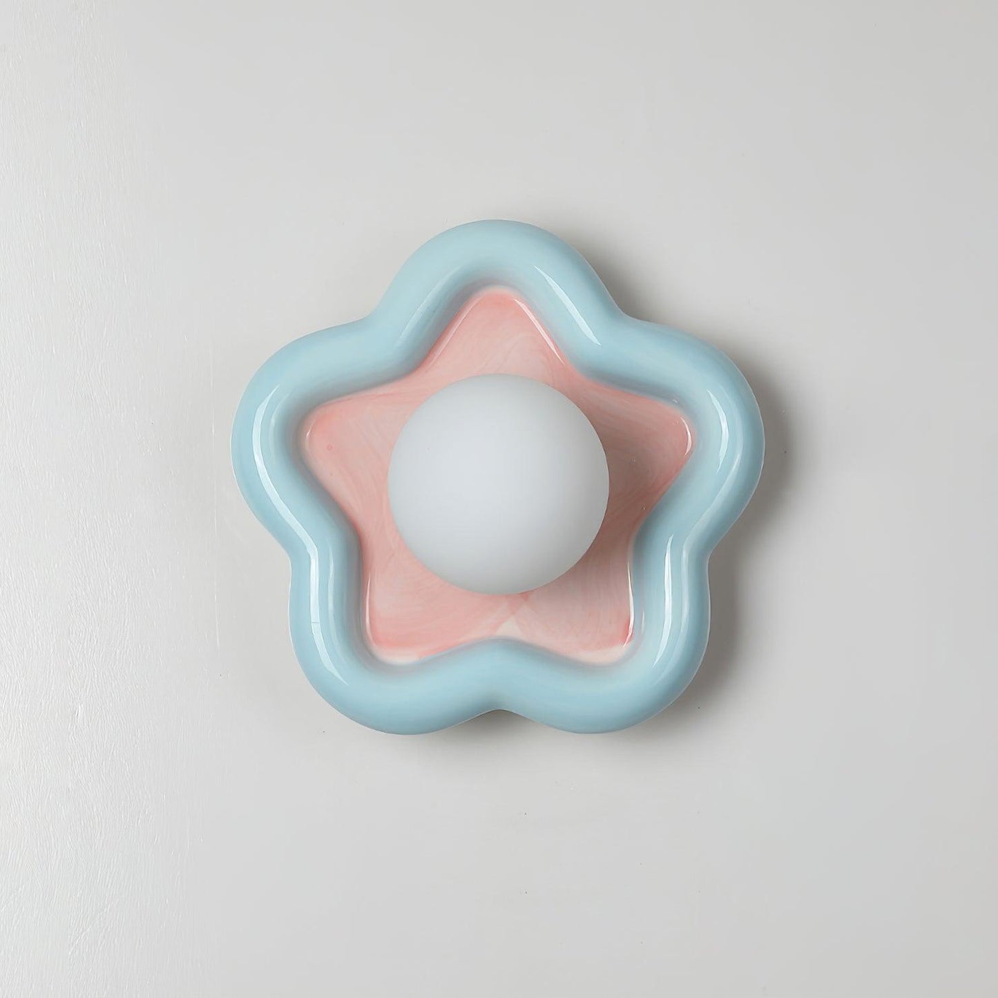 Thaloric | Artistic Ceramic Floral Bloom Sculpted Wall Light