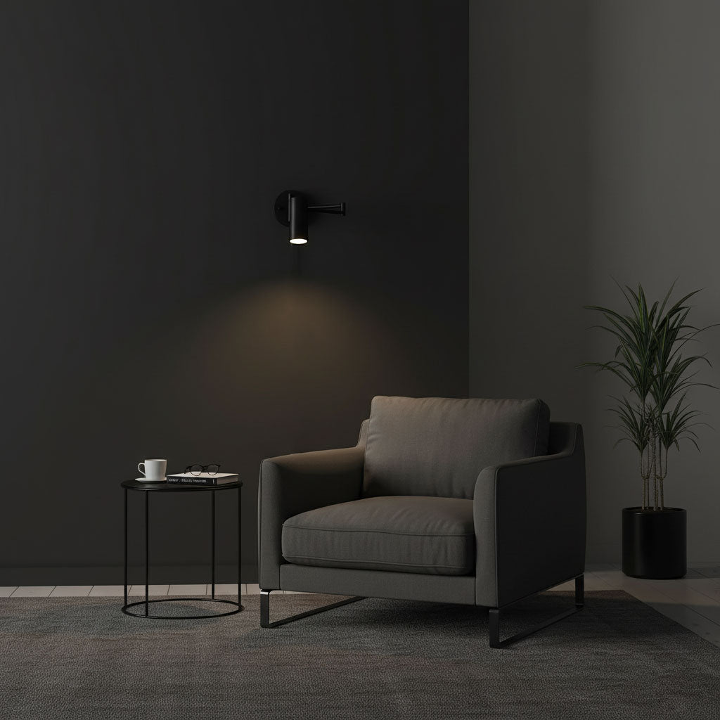 Mondorim | Linear Minimalist Geometric Adjustable Swing Arm Wall Light