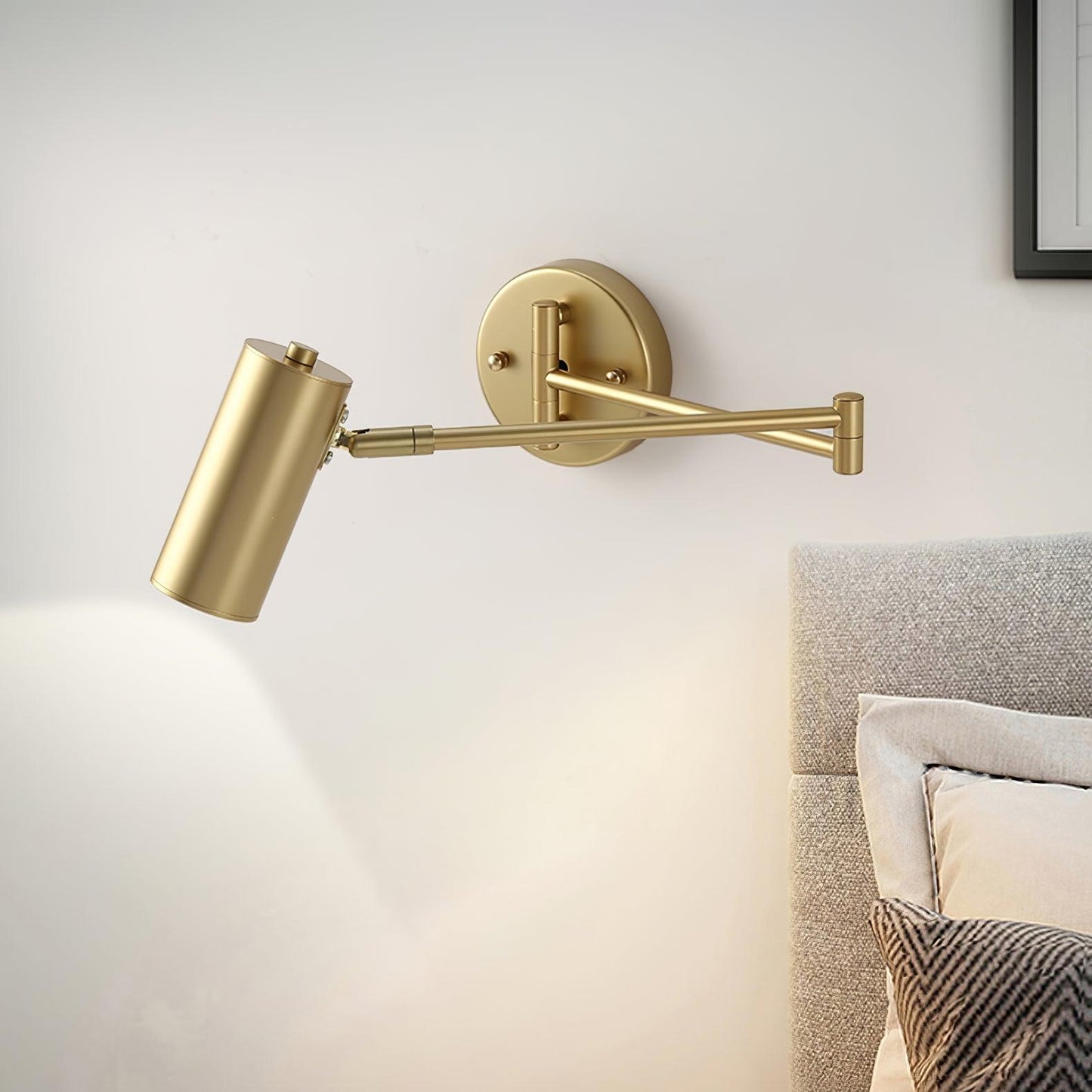 Mondorim | Linear Minimalist Geometric Adjustable Swing Arm Wall Light