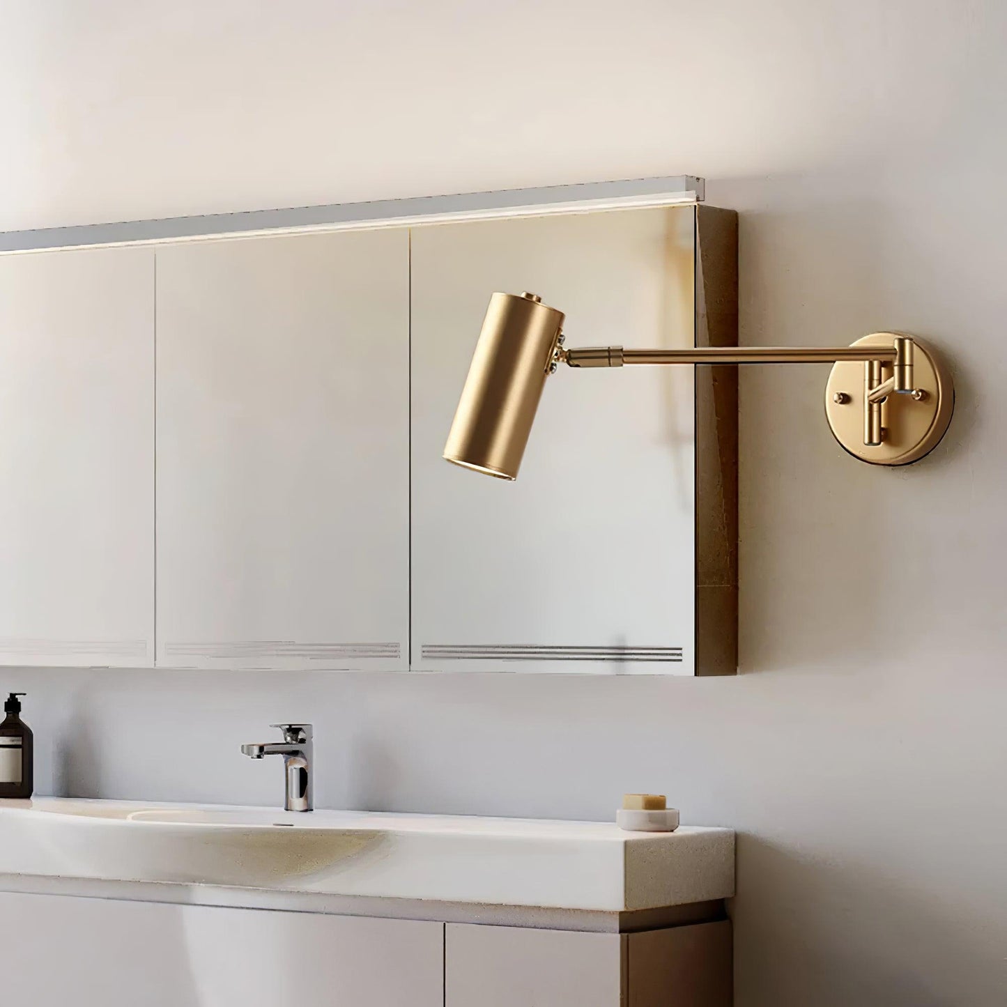 Mondorim | Linear Minimalist Geometric Adjustable Swing Arm Wall Light