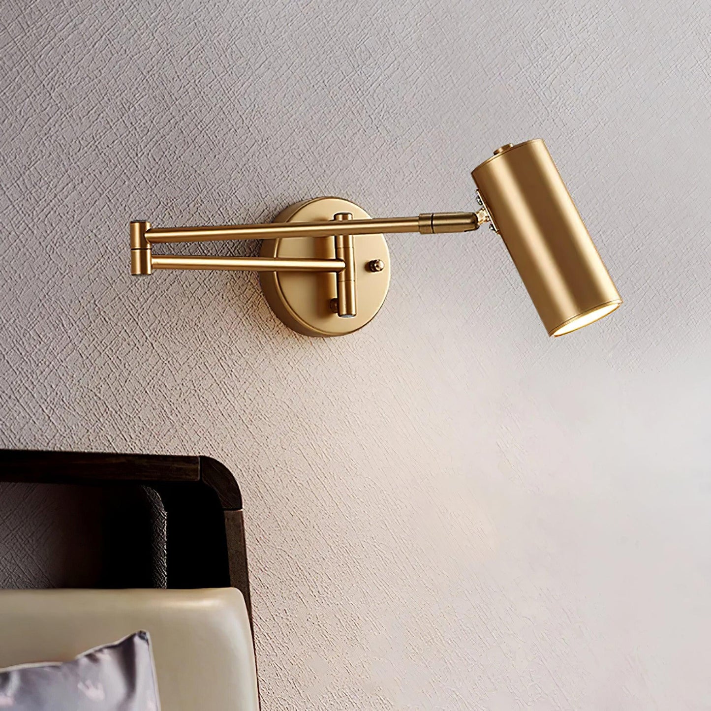 Mondorim | Linear Minimalist Geometric Adjustable Swing Arm Wall Light