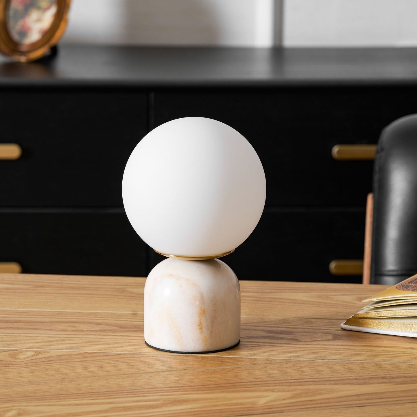 Kendroct | Minimalist Luminous Orb Accent Table Lamp