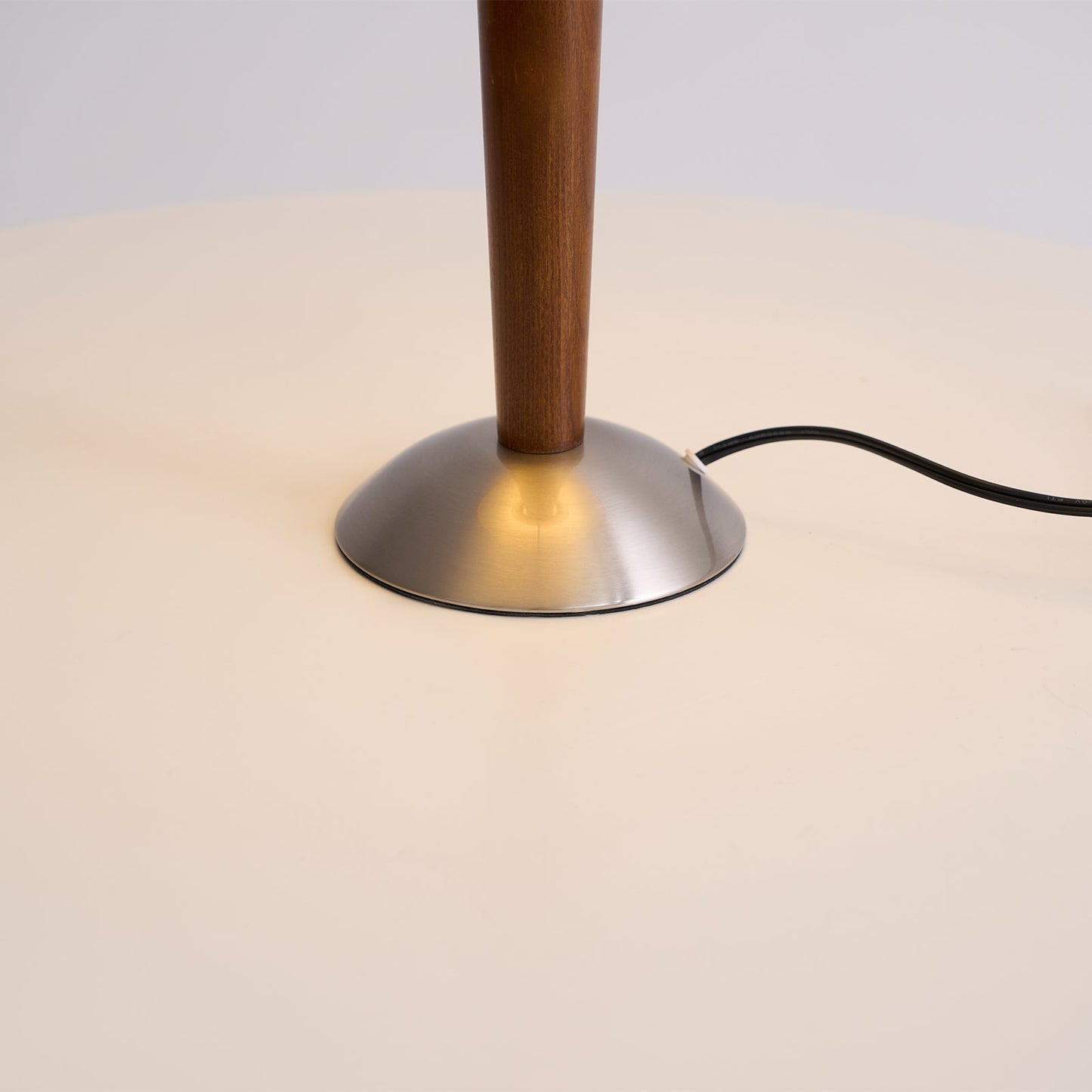 Zymorica | Midcentury Modern Walnut Column Accent Table Lamp