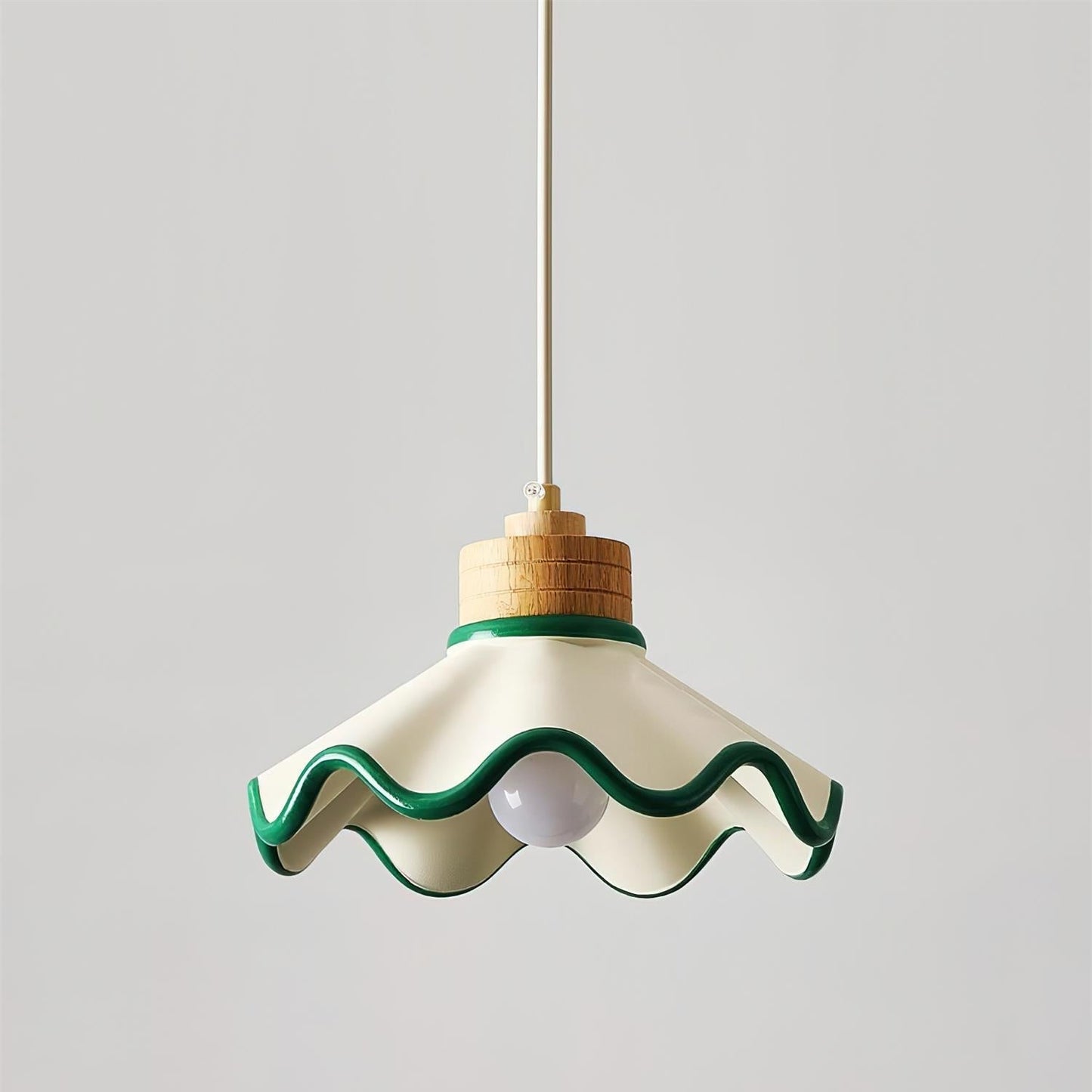 Lythir | Scalloped Shell Silhouette Articulated Resin Pendant Light