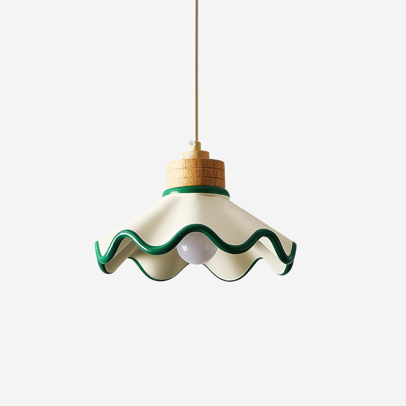 Lythir | Scalloped Shell Silhouette Articulated Resin Pendant Light