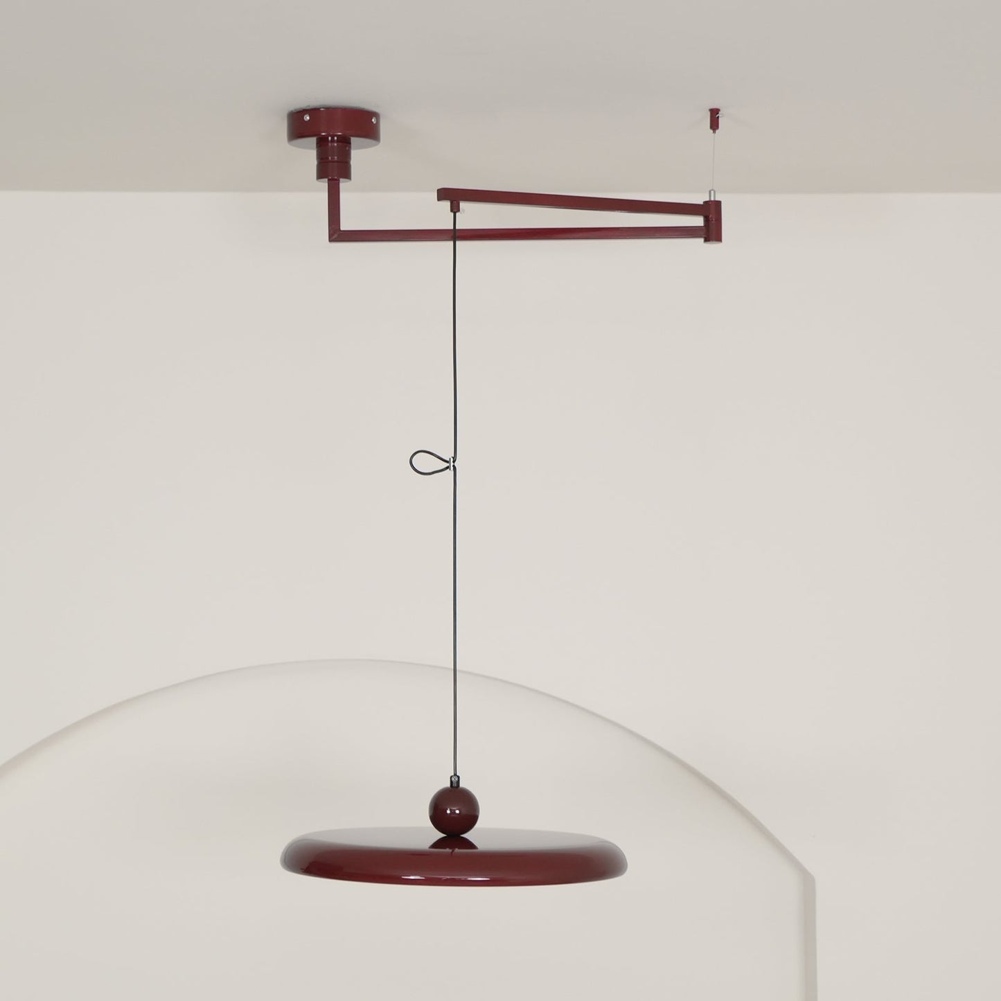 Aris | Morandi-Inspired Adjustable Swing Arm Pendant Light