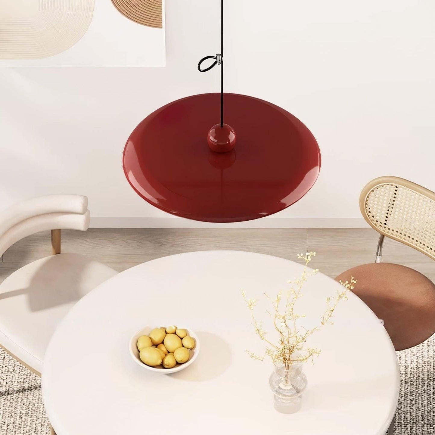 Aris | Morandi-Inspired Adjustable Swing Arm Pendant Light