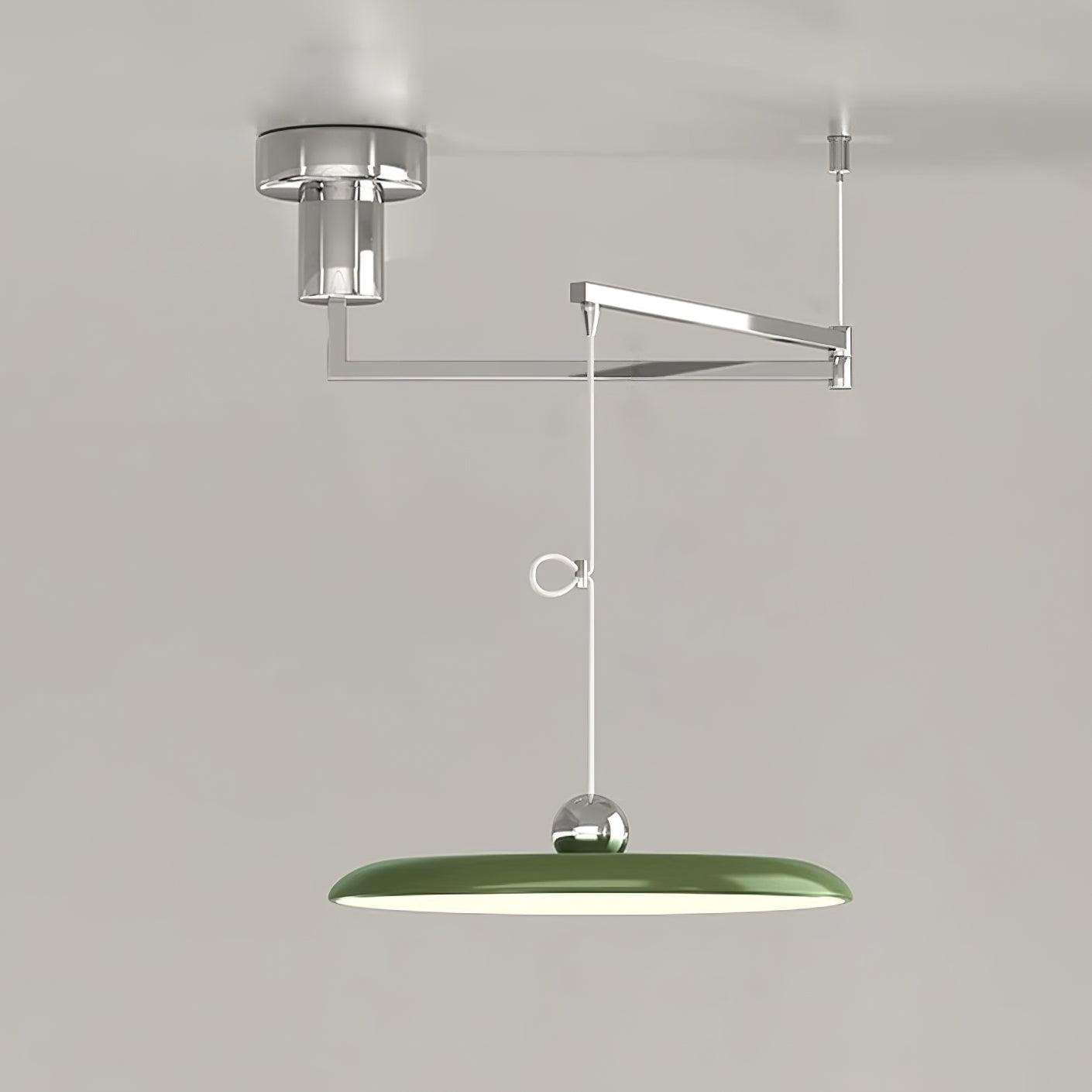Aris | Morandi-Inspired Adjustable Swing Arm Pendant Light