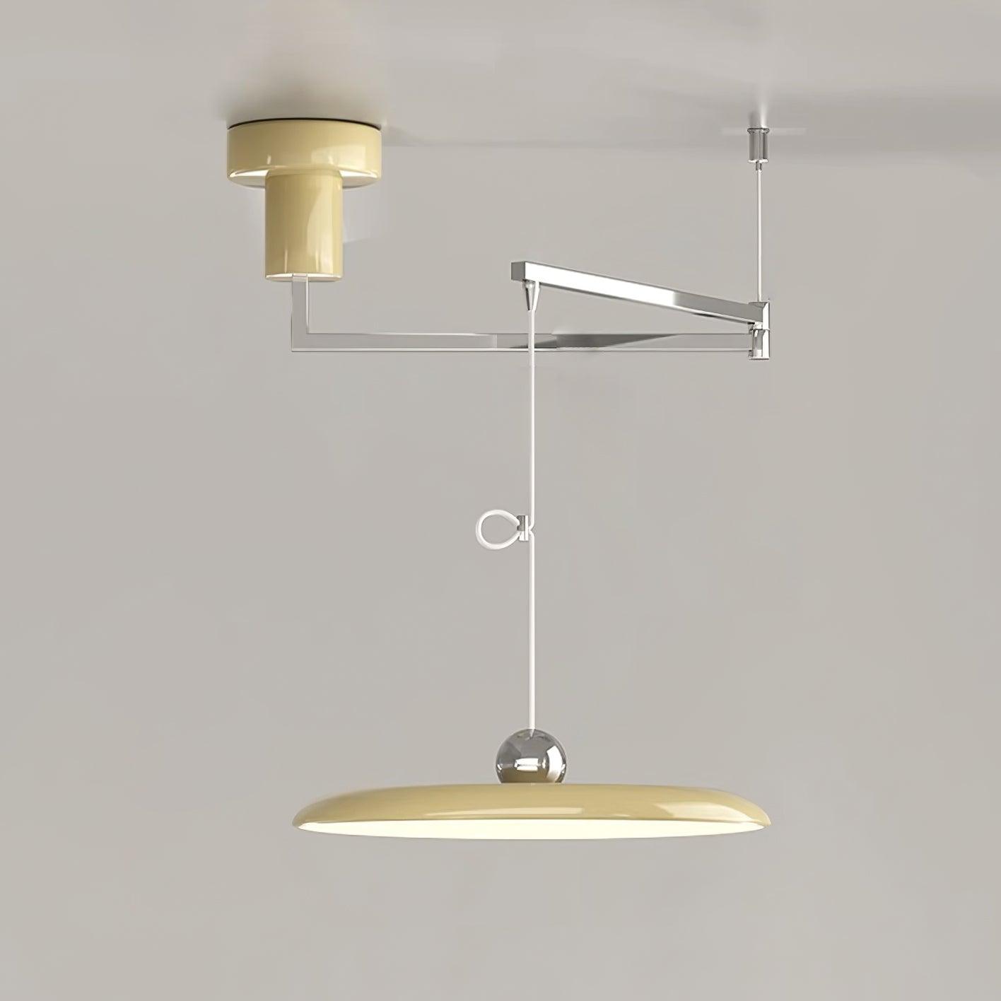 Aris | Morandi-Inspired Adjustable Swing Arm Pendant Light