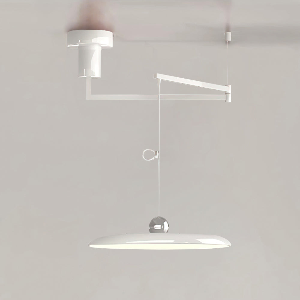 Aris | Morandi-Inspired Adjustable Swing Arm Pendant Light