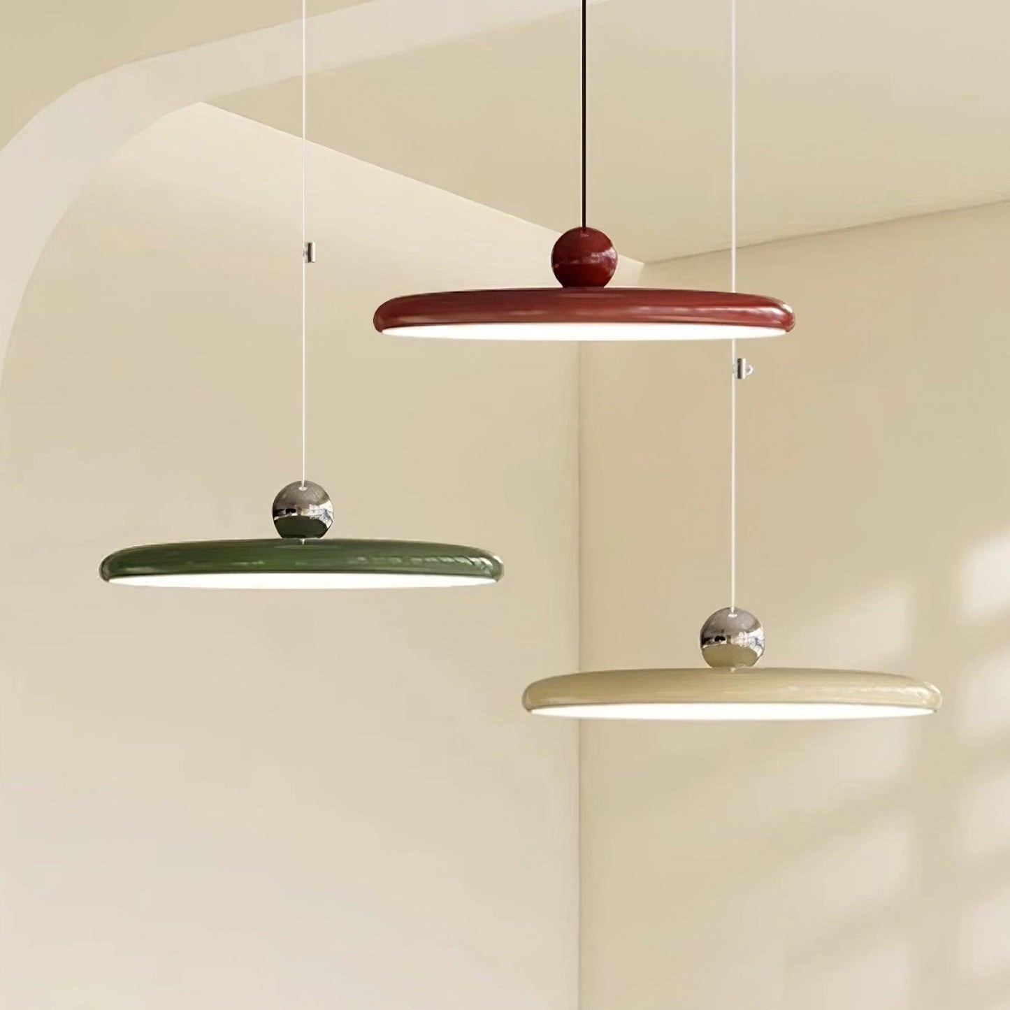 Aris | Morandi-Inspired Adjustable Swing Arm Pendant Light