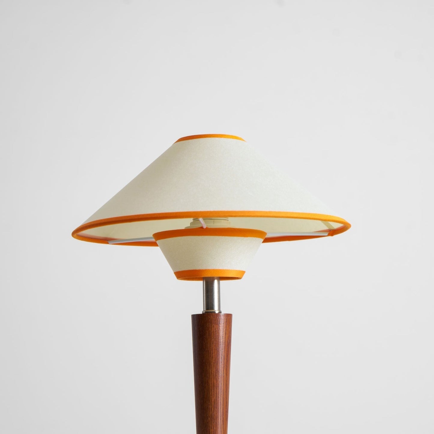 Zymorica | Midcentury Modern Walnut Column Accent Table Lamp