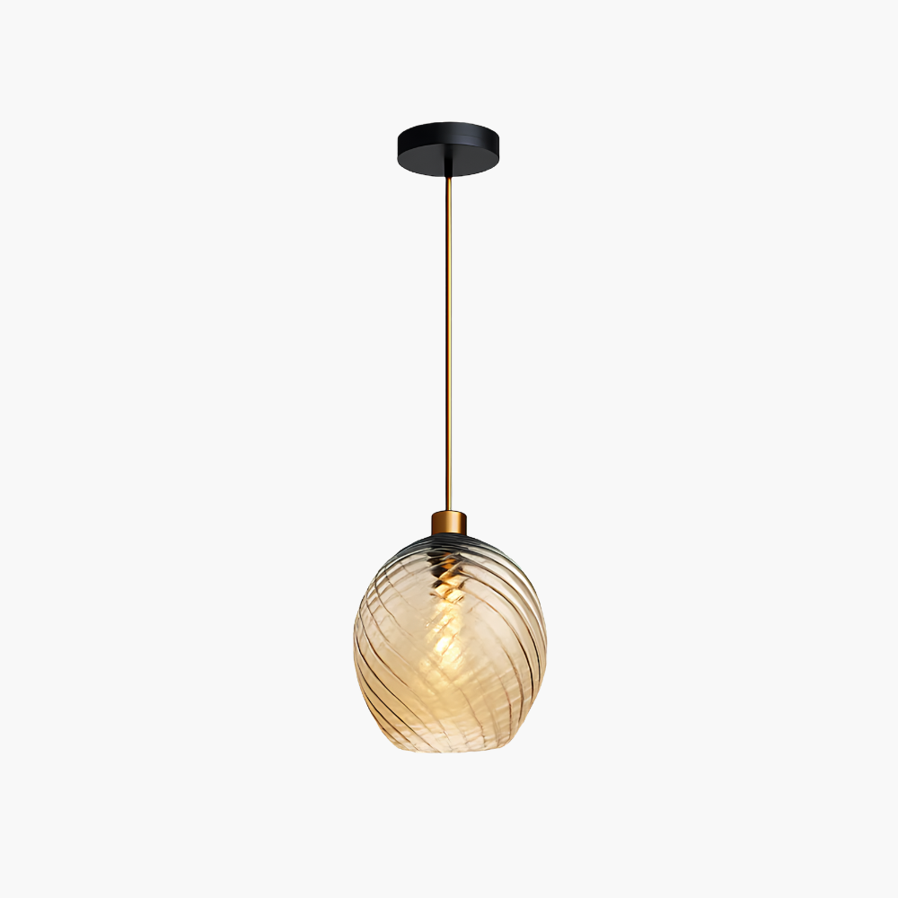 Vaelisore | Water Ripple Textured Glass Pendant Light