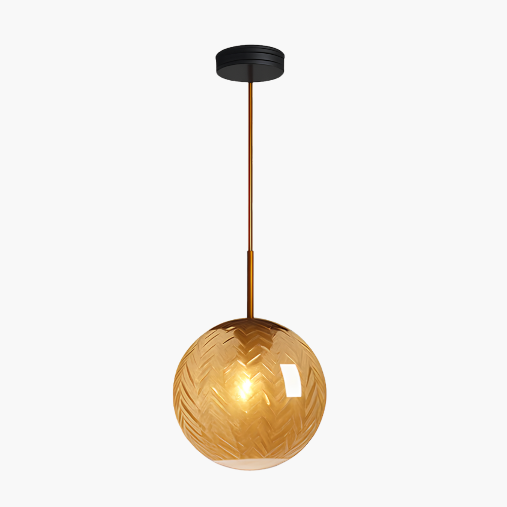 Vaelisore | Water Ripple Textured Glass Pendant Light