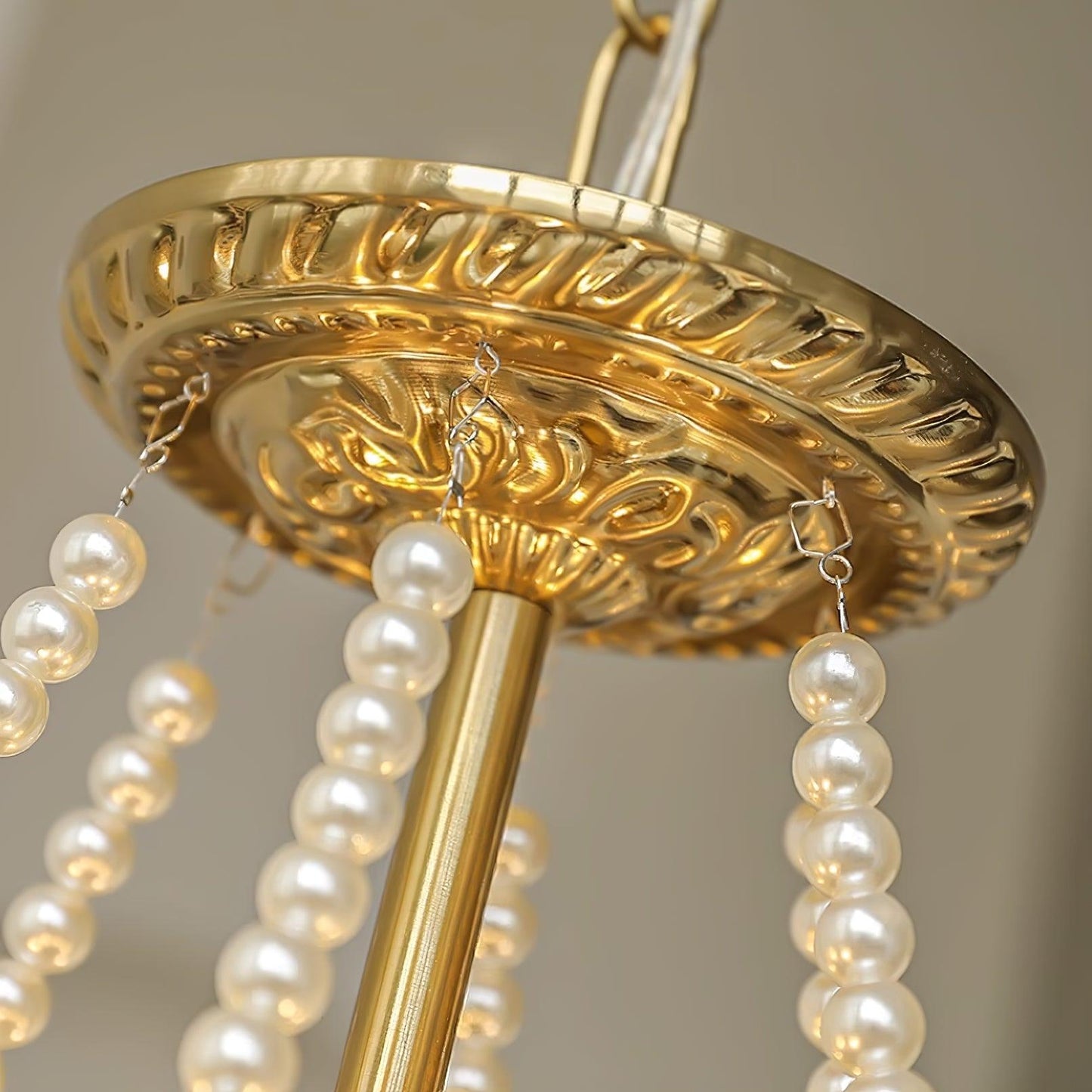 Solvair | Radiant Cascading Pearl Luxury Glass Chandelier