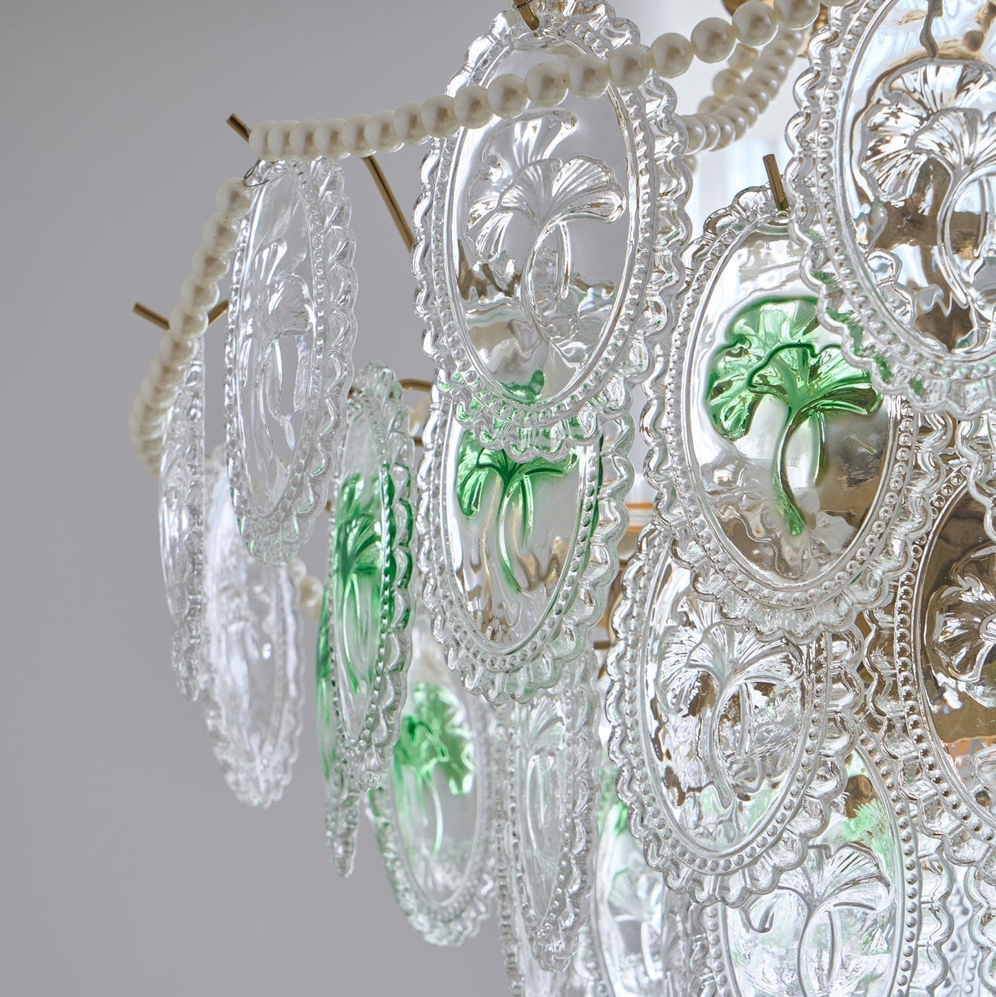 Solvair | Radiant Cascading Pearl Luxury Glass Chandelier